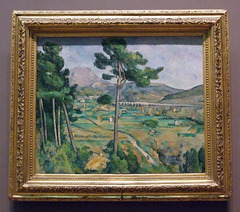 Mont Sainte-Victoire and the Viaduct of the Arc River Valley by Cezanne in the Metropolitan Museum of Art, August 2010