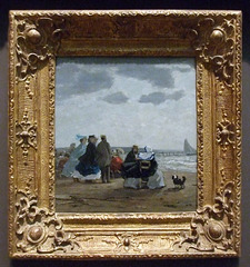 On the Beach, Dieppe by Boudin in the Metropolitan Museum of Art, August 2010