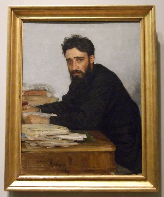 Vsevolod Garshin by Repin in the Metropolitan Museum of Art, November 2009