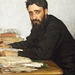 Detail of Vsevolod Garshin by Repin in the Metropolitan Museum of Art, November 2009