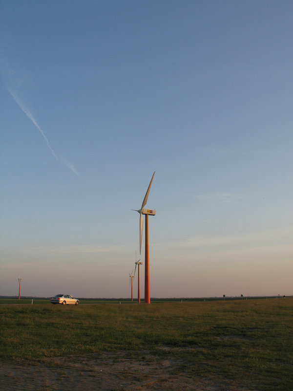 Windmills At Sunset.2