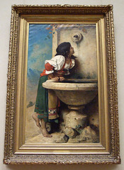 Roman Girl at a Fountain by Bonnat in the Metropolitan Museum of Art, May 2009