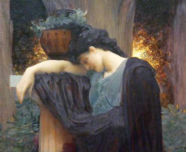 Detail of Lachrymae by Leighton in the Metropolitan Museum of Art, February 2008