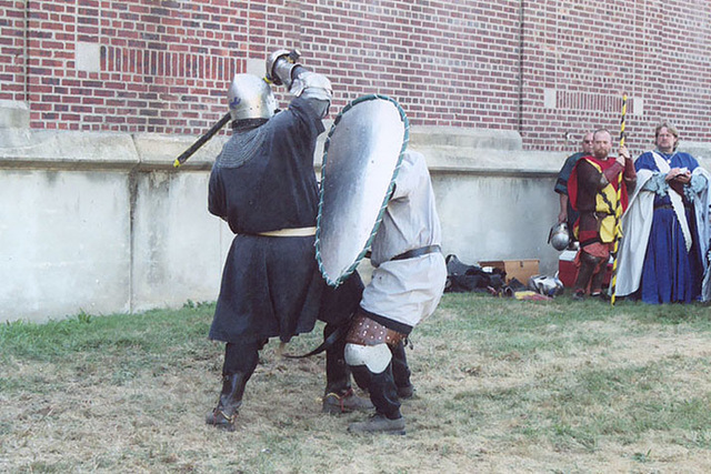 Fighters at the Coronation of Darius & Roxane, Sept. 2005