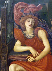 Detail of The Love Song by Burne-Jones in the Metropolitan Museum of Art, February 2008