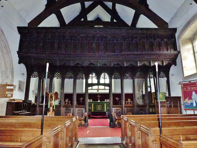 llanwrst church, clwyd