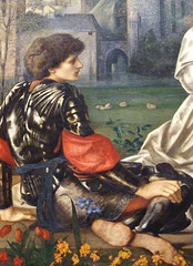 Detail of The Love Song by Burne-Jones in the Metropolitan Museum of Art, February 2008