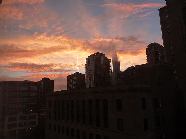 skies over Chicago