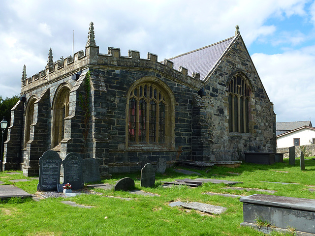 llanwrst church, clwyd