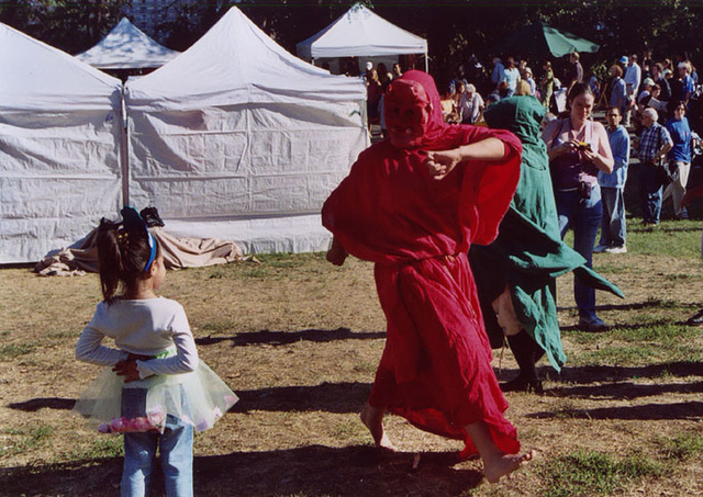 Dancing Mummers at the Fort Tryon Park Medieval Festival, Oct. 2005