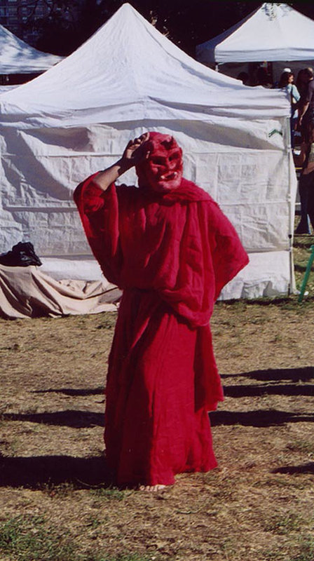 Sancha as a "Devil" Mummer at the Fort Tryon Park Medieval Festival, Oct. 2005