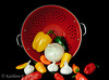 Colander and Vegetables Still Life