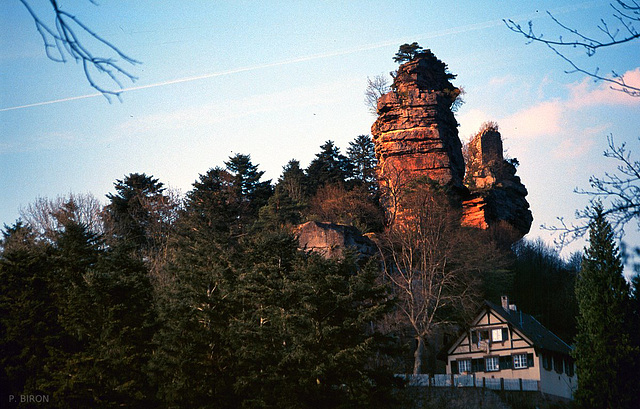 Rocher et château du Vieux-Windstein