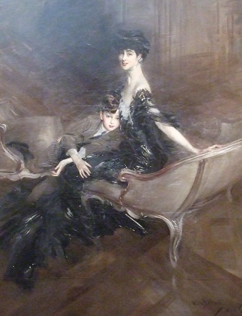 Detail of Consuelo Vanderbilt and Her Son by Boldini in the Metropolitan Museum of Art, May 2010