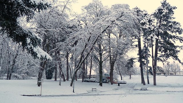 BESANCON: Première neige.