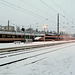 BESANCON:Gare SNCF sous la neige.