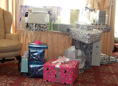 Gifts at Amanda's Bridal Shower, April 2009