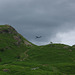 plane over Elterwater Common