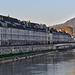 BESANCON: Le quai Vauban depuis la tour de la Pelotte.