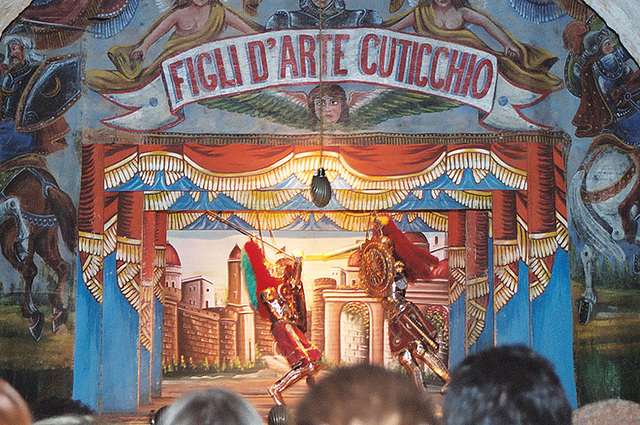 Traditional Sicilian Puppet Show in Palermo, March 2005