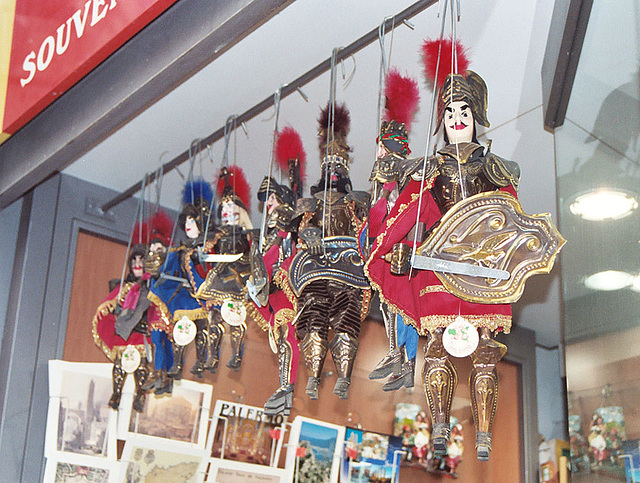 Sicilian Puppets For Sale in Palermo, 2005