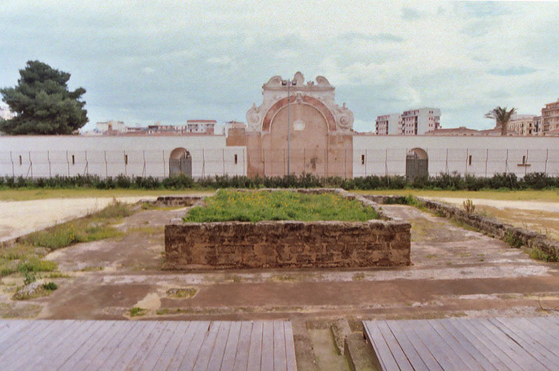 Remains of the Pond in from of La Zisa, a Medieval Castle in Palermo, March 2005