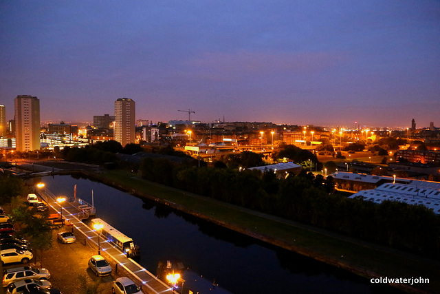 Glasgow City Skyline, pre-dawn