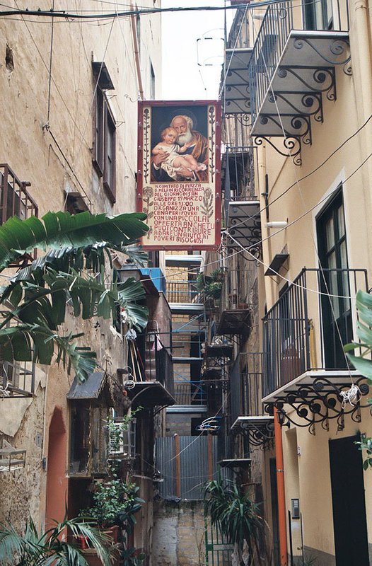 Alley Near the Vucciria Market in Palermo, March 2005