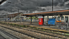 BESANCON: Gare de Besançon Viotte, quai 2 avant travaux