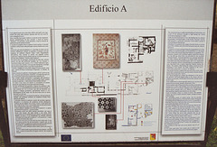 Plan of "Building A" a Roman House in Villa Bonnano Park in Palermo, March 2005