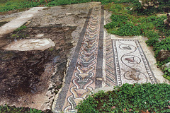 Remains of a Roman Floor Mosaic in Villa Bonnano Park in Palermo, March 2005