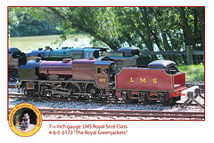 Eastbourne Miniature Steam Railway LMS 6172 Royal Greenjackets 460 1 8 2013