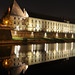 BESANCON: Le quai Vauban de nuit.