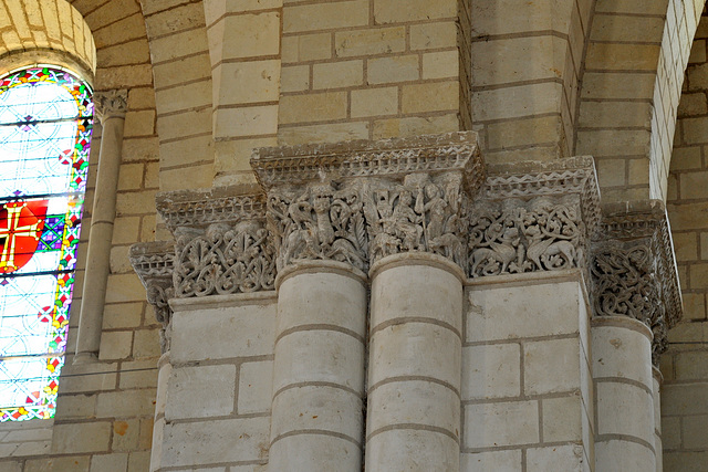 Chapiteaux de l'église abbatiale de Fontevraud