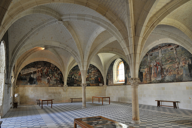 Salle capitulaire de l'abbaye de Fontevraud