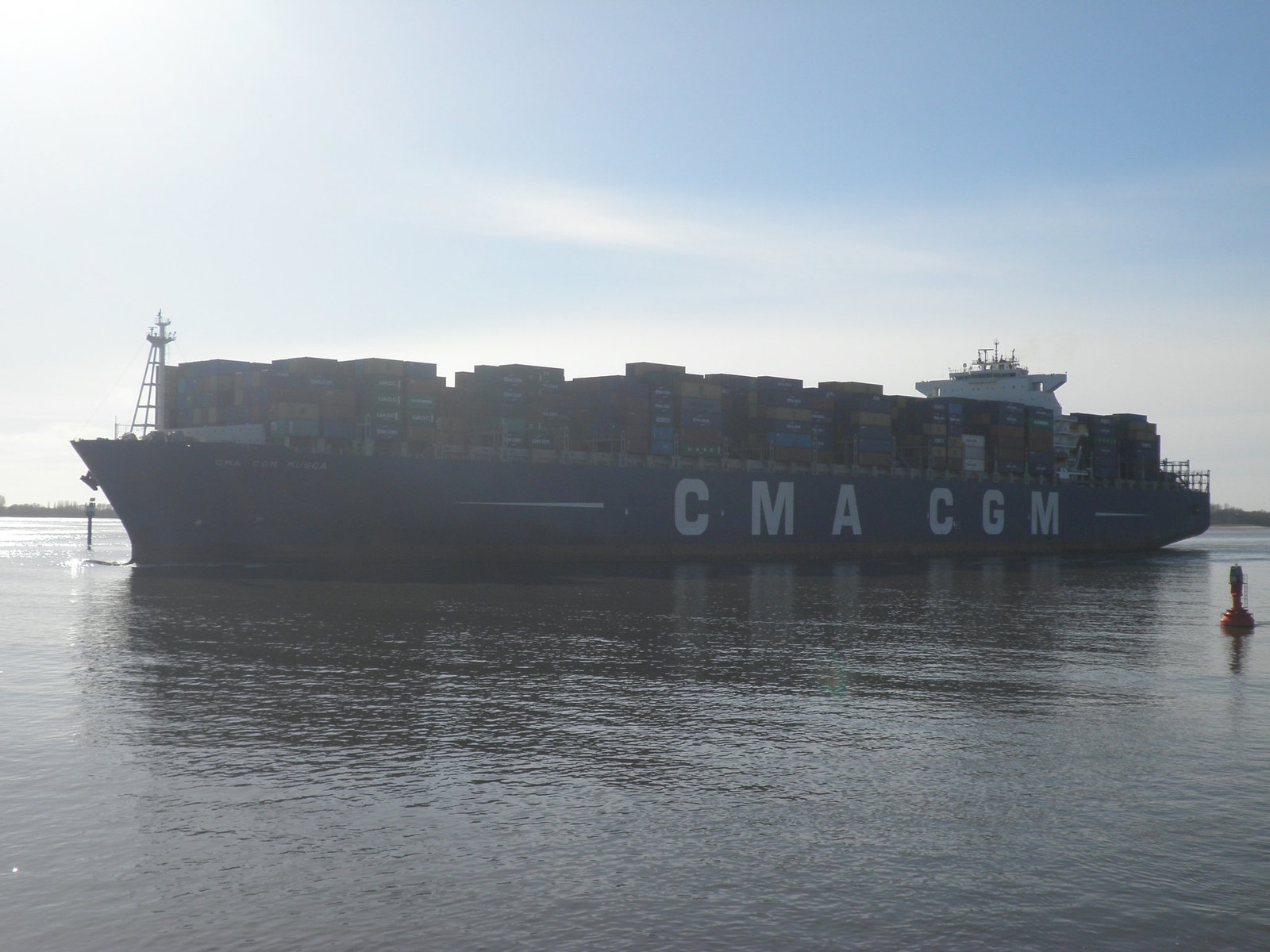 Containerschiff  CMA  CGM  MUSCA