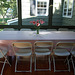 Table on the Porch in Amanda and Rob's House at Jolie's Welcome Home Party, October 2010