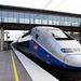 Auxon-Dessous:Gare TVG: Départ du Tgv 6701 en provenance de Paris, à destination de Mulhouse.