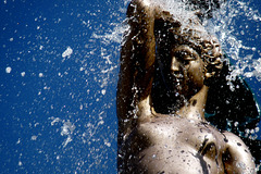 LA CHAUX DE FONDS (NE):Fontaine place de la carmagniole.