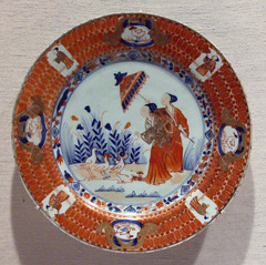 Japanese Plate with a Design of Ladies with a Parasol in the Metropolitan Museum of Art, September 2010