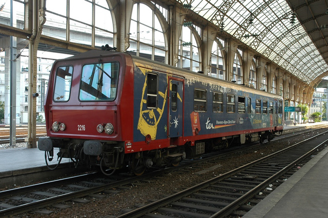 Nice: Départ du train de la vallée des merveilles.