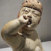 Detail of an Olmec Baby Figure in the Metropolitan Museum of Art, January 2011
