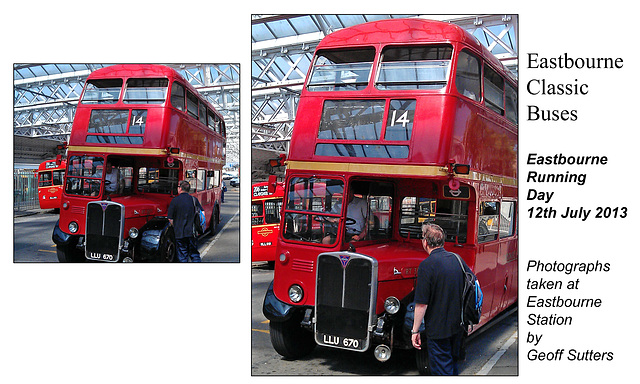 LT LLU 670 RT3871 AEC Regent II Weyman Eastbourne 12 7 2013