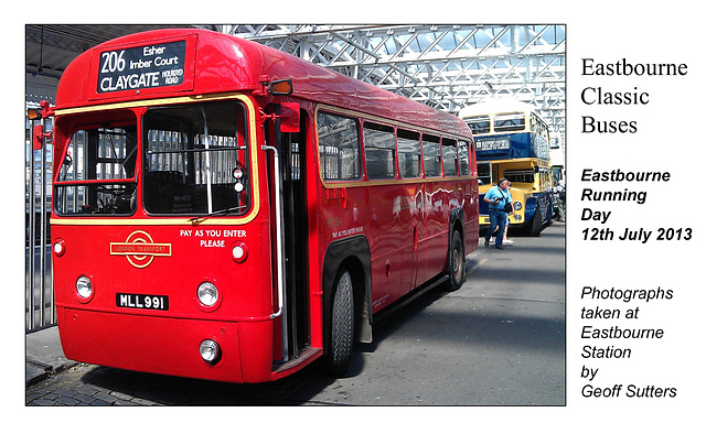 LT MLL 991 RF354 1952 Regal IV Metro Cammell Eastbourne 12 7 2013