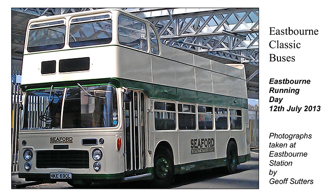 Seaford & District - HKE 690L 1973 Bristol VR Eastern coachworks - Eastbourne railway station - 12.7.2013