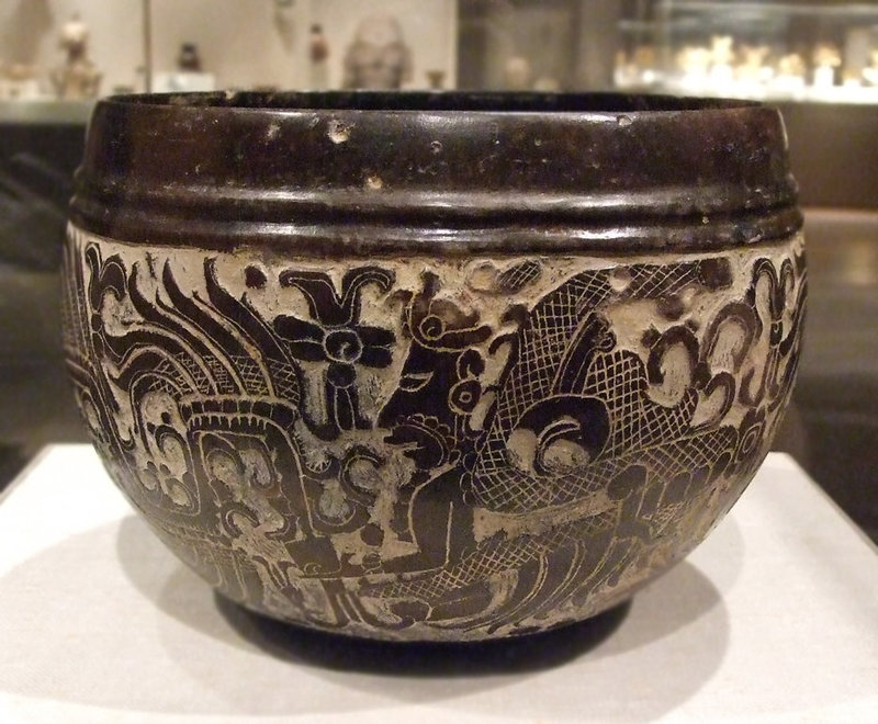 Maya Carved Bowl in the Metropolitan Museum of Art, January 2011