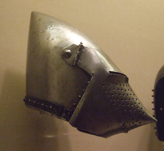 Visored Bascinet in the Metropolitan Museum of Art, April 2011