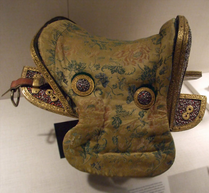 Tibetan Saddle with Stirrups in the Metropolitan Museum of Art, April 2011