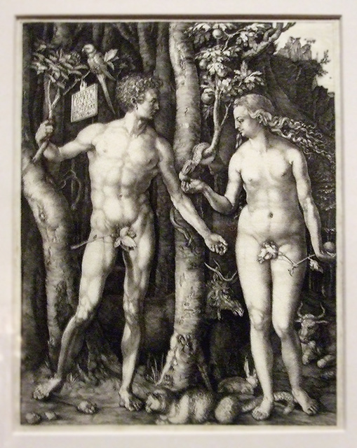 Adam and Eve by Albrecht Durer in the Metropolitan Museum of Art, May 2009