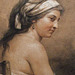 Detail of the Study of a Seated Woman Seen from Behind by Labille-Guiard in the Metropolitan Museum of Art, August 2010